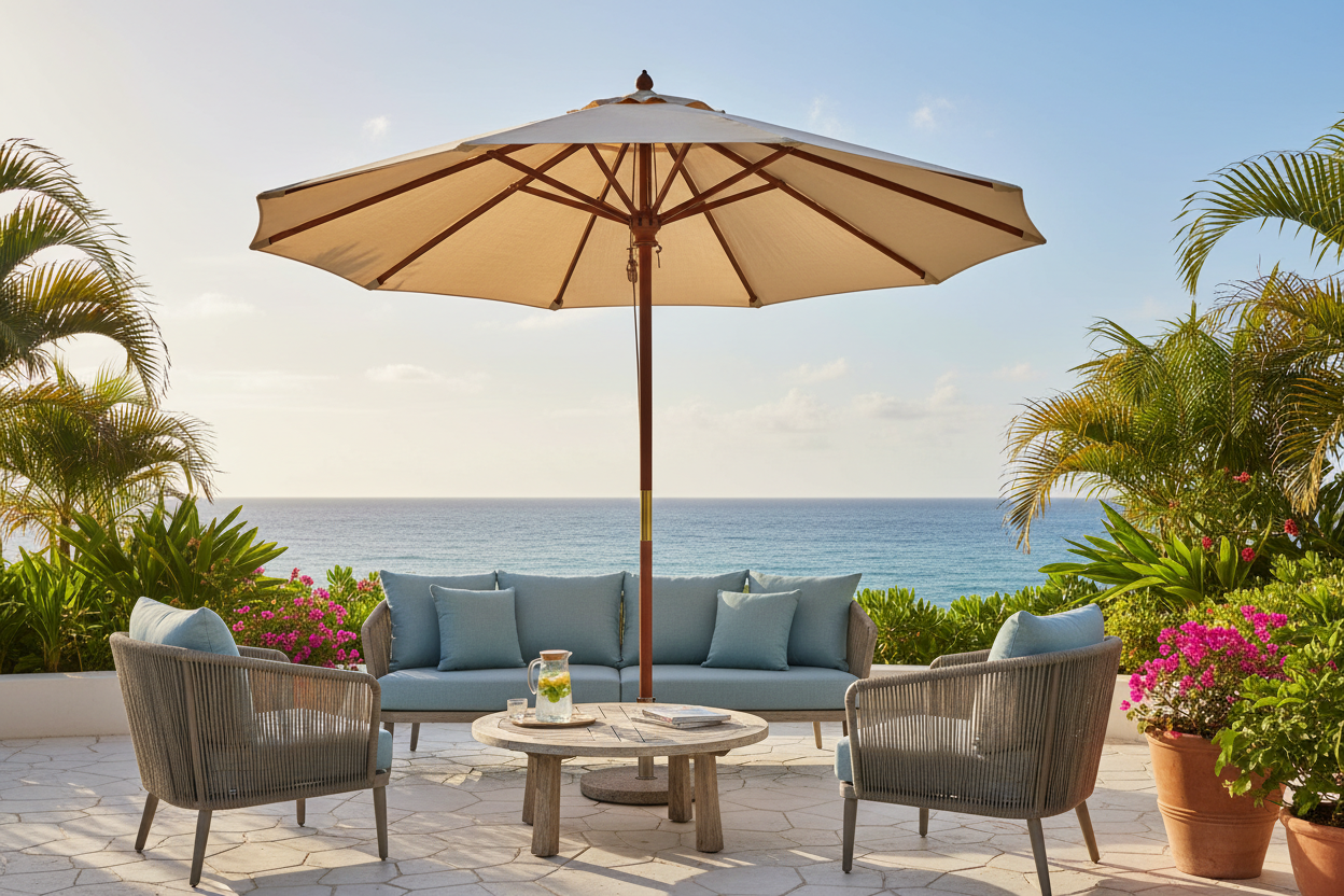 Find den perfekte haveparasol til din terrasse